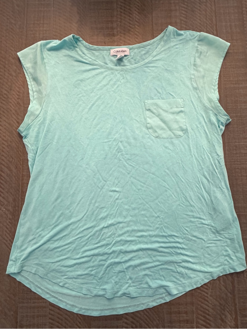 Calvin Klein Mint Green Short Sleeve Crewneck Tee
